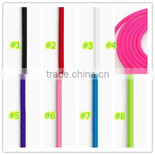 Promotional !!! Newest Stylish Colorful Braided Micro USB Cable for HTC Motorola Blackberry Mobile Phones