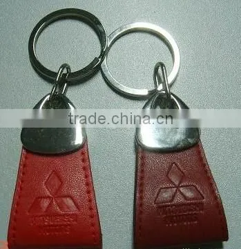Nice Fashion Metal leather Keychain