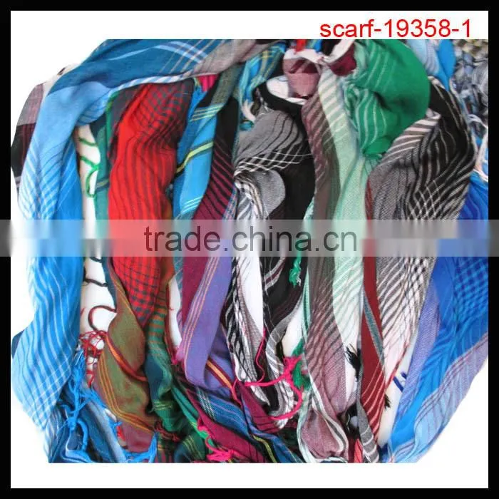 2014 office ladies square plaid pattern scarf