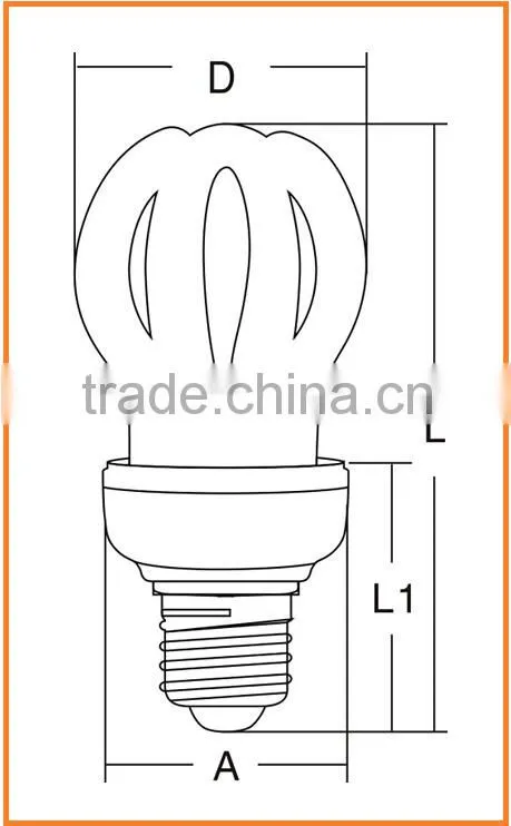 Hot Sale 11W Energy Saving Lotus Bulb