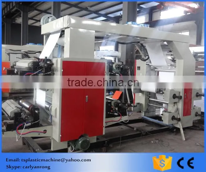 plastic film letterpress printing machine manufacturer with double unwind and double rewind