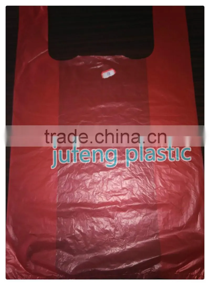 HDPE T-shirt plastic bag 25+12x42cm, 9mic