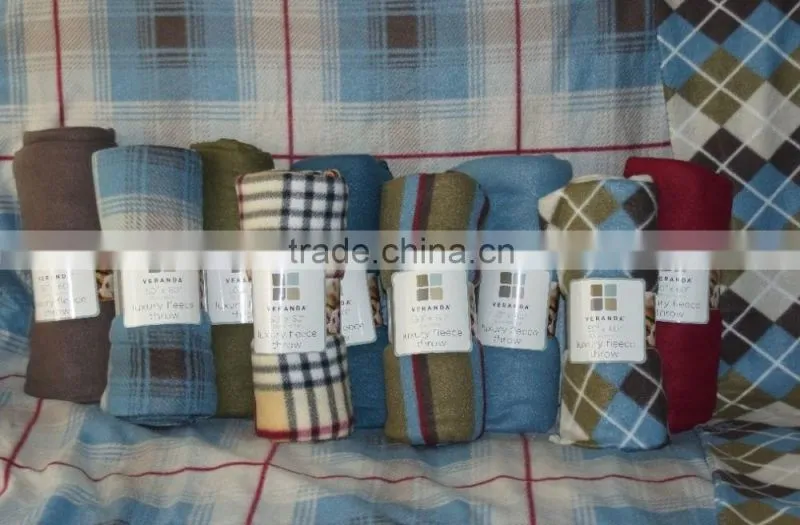 promotional printed polar fleece gifts blanket