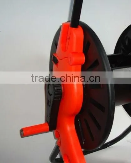 plastic garden water hose reel cart