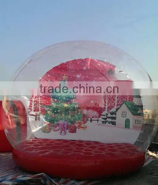 clear inflatable lawn tent Christmas snow globe 5m