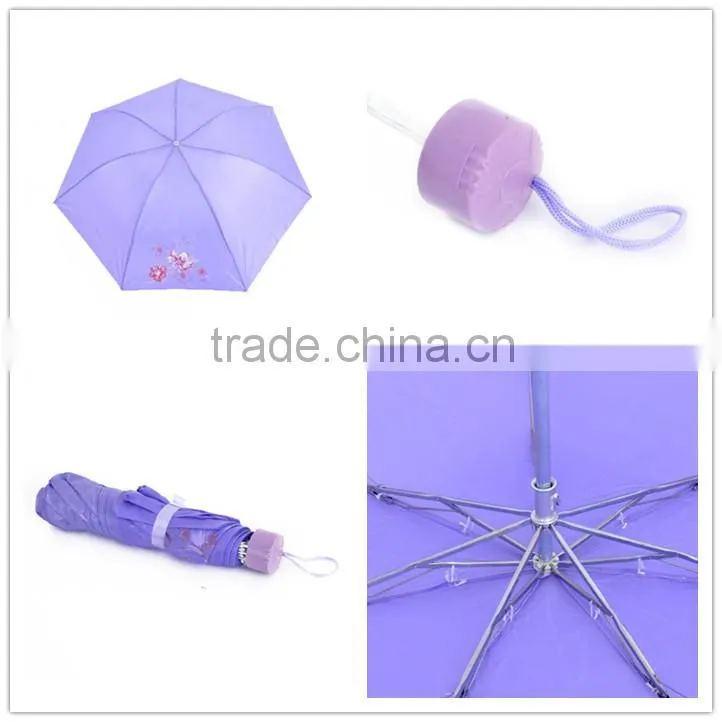 Promotional low price telescopic plastic cover umbrella