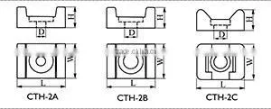 CTH series cable tie holder for hold tie and wire