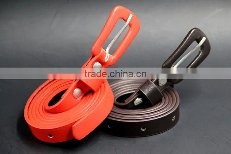 2015 new fashion multi-functional women narrow leather waist belt
