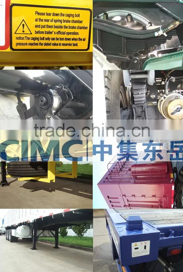 Tri-axle 40 tons tractor hydraulic dump trailer for sale