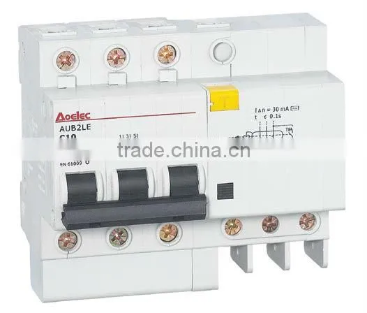 AUB2LE Modular Electronic RCD/MCB Combined Device