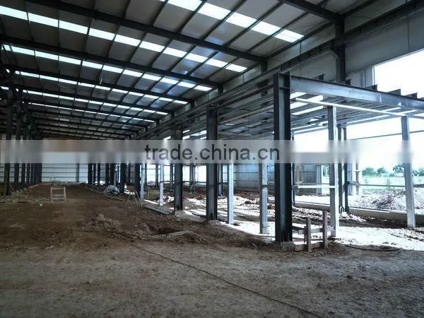 prefabricated steel structure frame construction for poultry farm