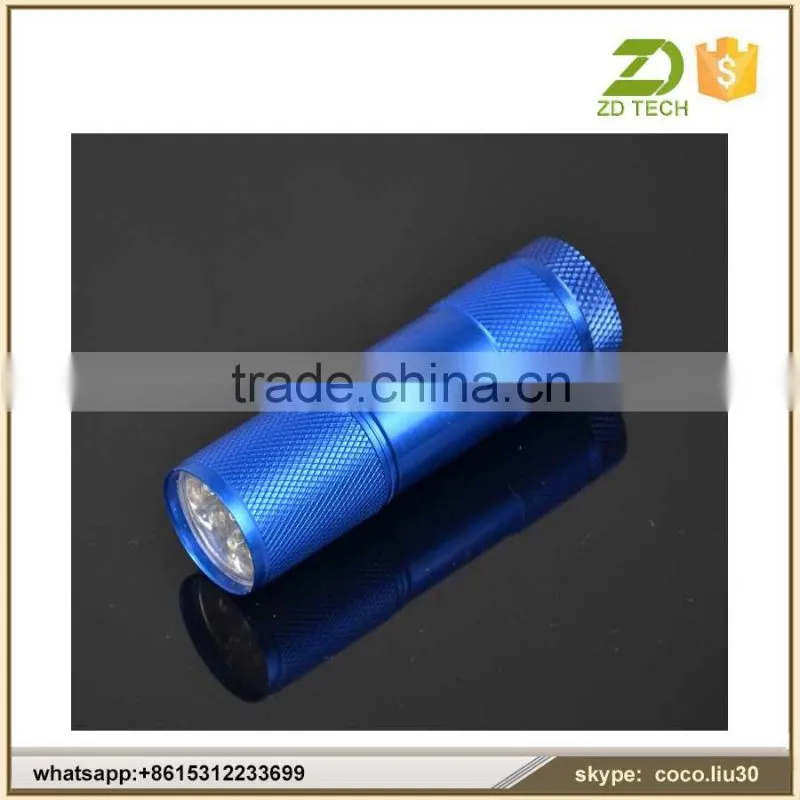 Aluminum Led Flashlight with 9 led lights ZDS2037