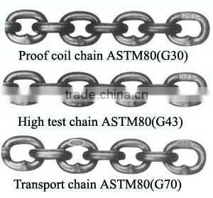 Proof Coil Chain G30, U.S. Type ASTM80