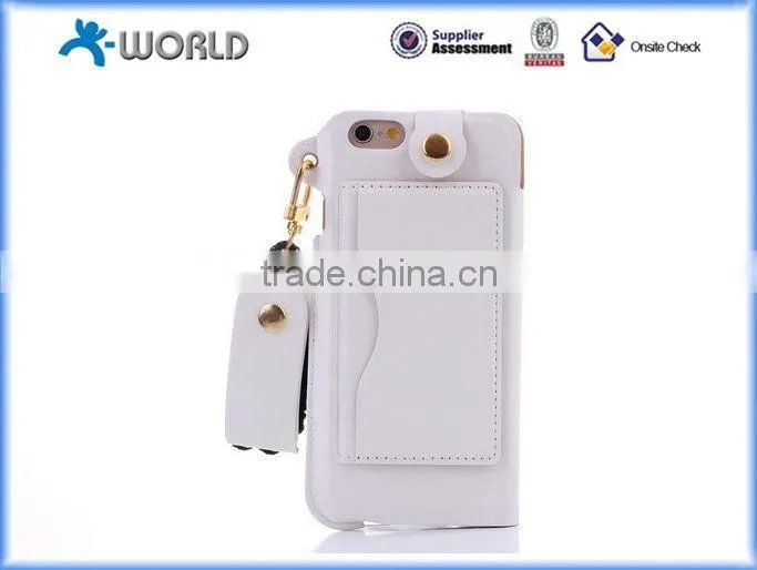 Muilt-function Ultrathin Leather Full Window Case for iPhone 6S with Card Slot and Stand