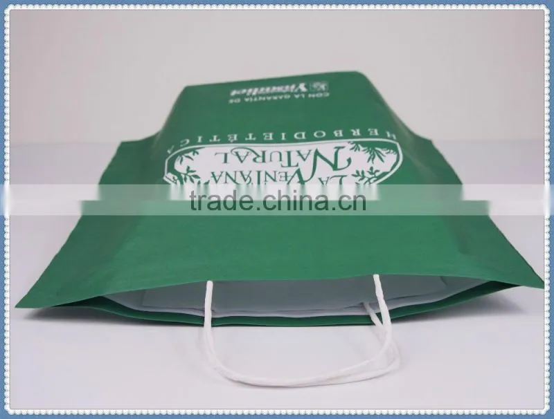 Hot sale colorful flexo printing new style kraft paper bag with twisted handle