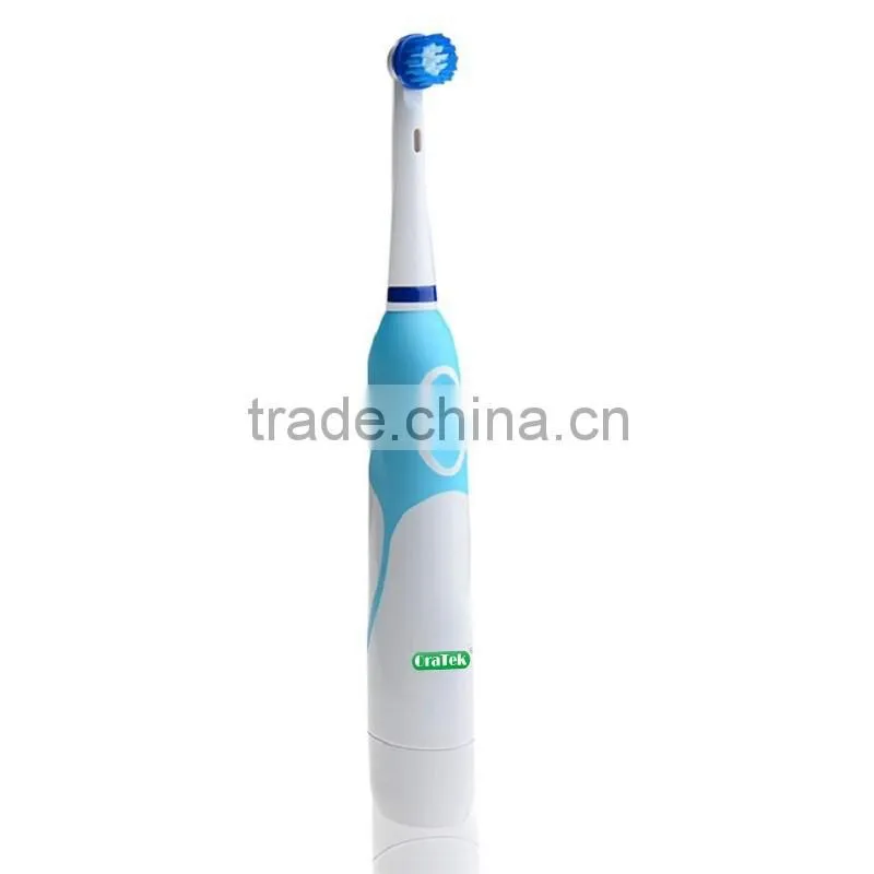 battery toothbrush with rotary electric toothbrush head