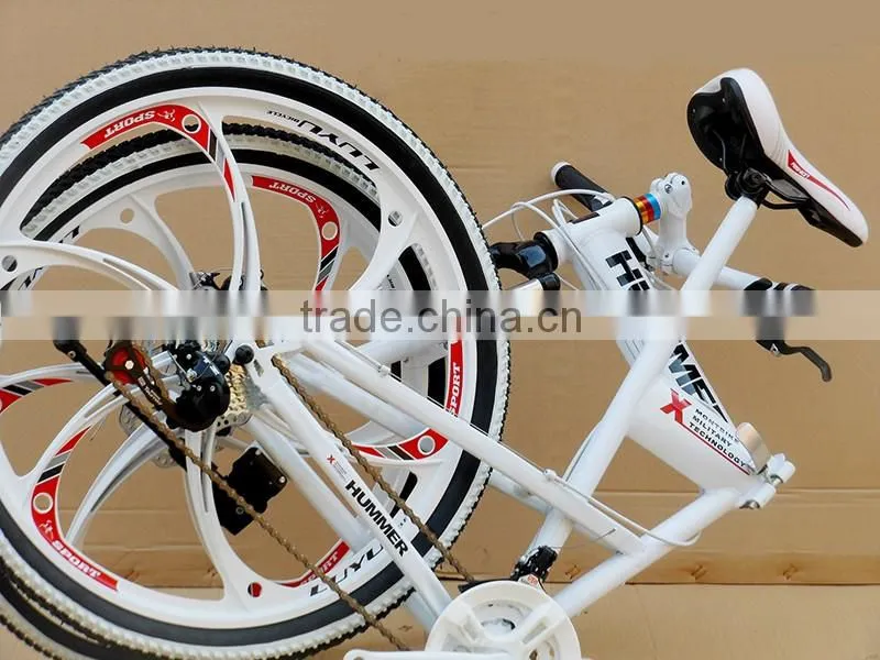 26-inch folding mountain bike 21 speed high-carbon steel mountain bike