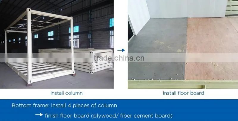 Flexible Design Low cost Folding Prefab house container