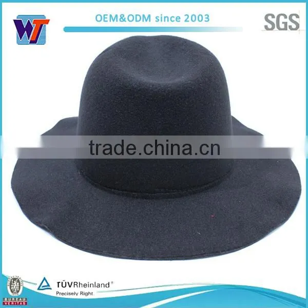 2015 wholesalw wool hats for women wide brim hat