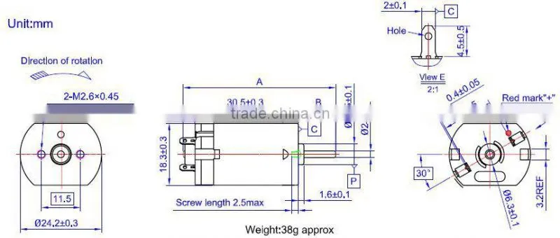 FK-280SAV, Flat Electric Motor for foam maker ,foam generator motor | chengfang