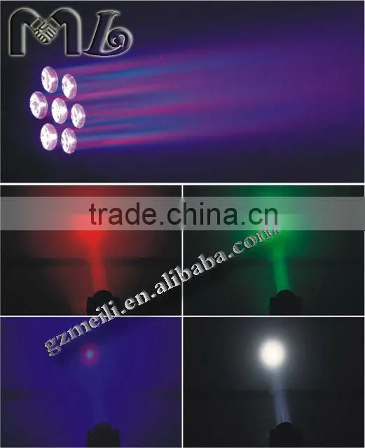small size 7pcs rgbw moving head narrow sharpy beam led beam lights