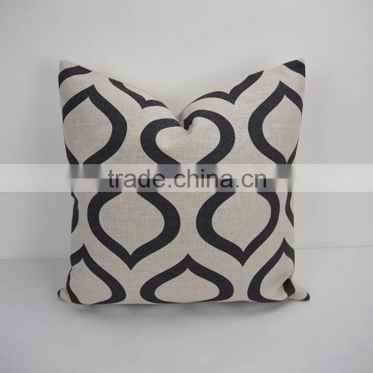 Linen/Cotton square decorative sofa bed car back pillow case geometry printed pillows cushion/cover