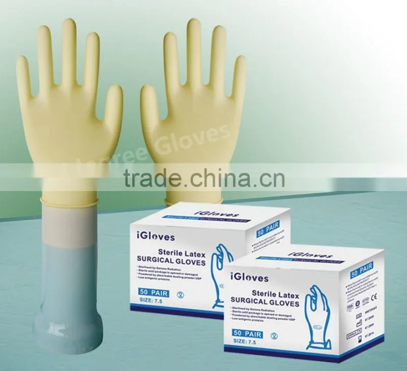 Sterile Surgical Latex Gloves