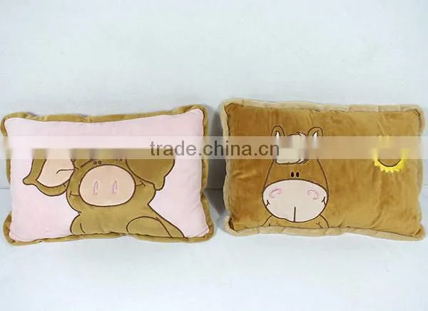 Fashion plush embroidered cushions design