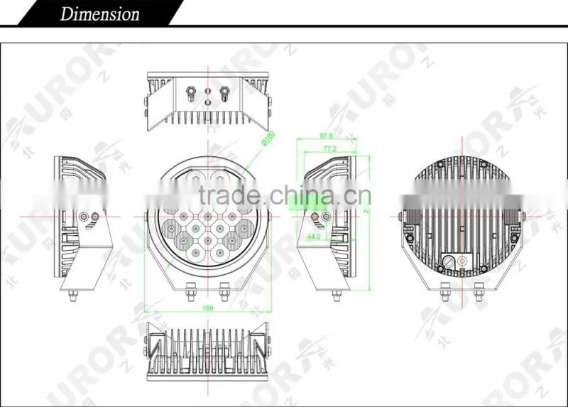 High quality 5inch round light off road auto accessories