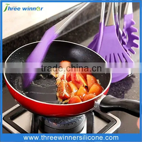FDA eco-friendly utensil silicone spatula set cookware