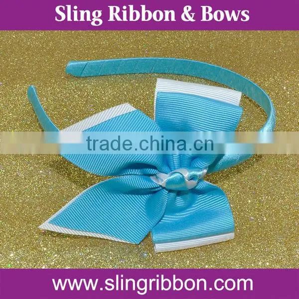 Cheap Solid Grosgrain Ribbon Bows Headband