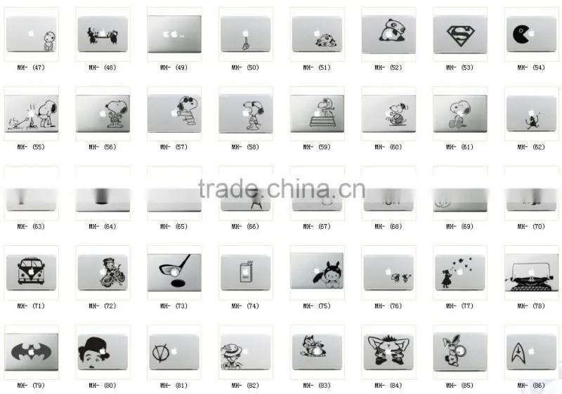 Coolest Design Zombie decal stickers for mac book OEM design