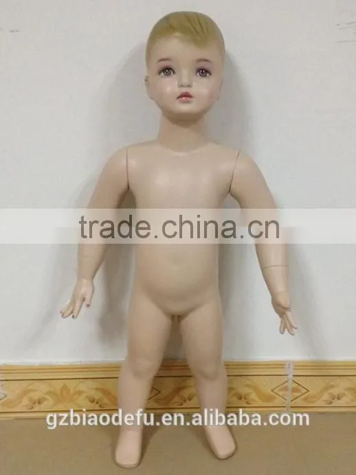 Wholesale lovely mini size plastic golden mannequin children mannequin