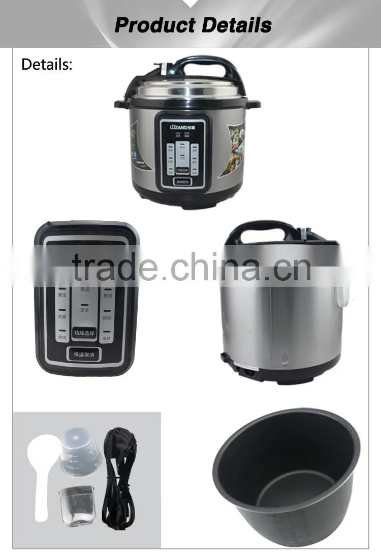 2015 kitchen appliance MPC024 multi cooker 8 in 1 automatic electric pressure cookers