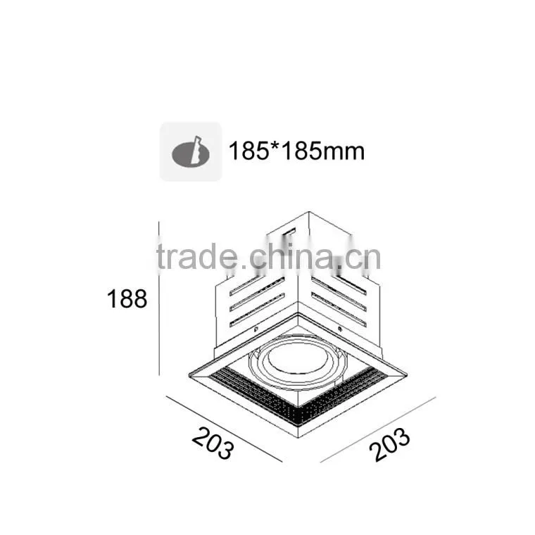 CITIZEN COB GRILIE 1 Head 40w Led DownlightTEC002HG40W
