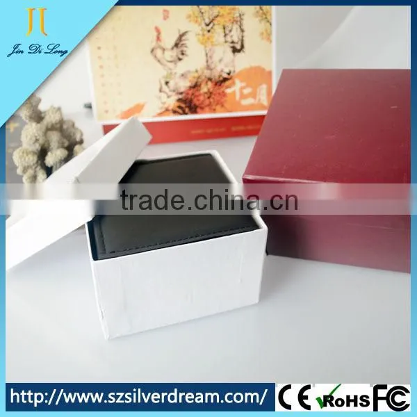 Watch gift box hot sale square watch box with pillow box watch wooden watch box