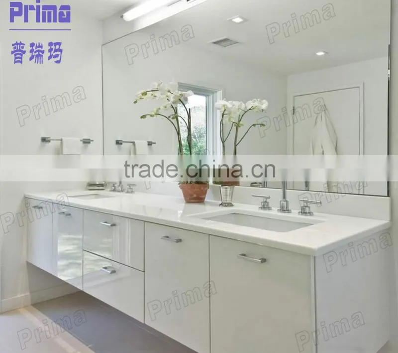 2015 new modern desgin wall hung oak bathroom cabinet