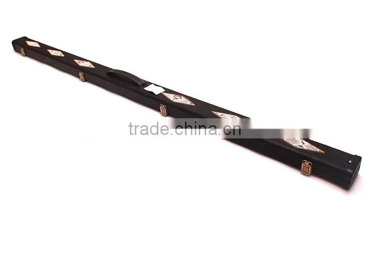 Hot sell one-pc snooker cue case patchwork leather billiard pool cue case cue bag