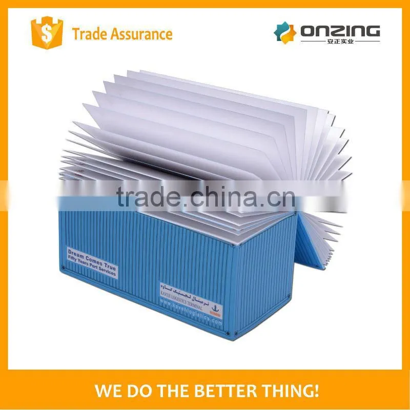 Non sticky woodfree paper 4 sides custom printing cube notepad