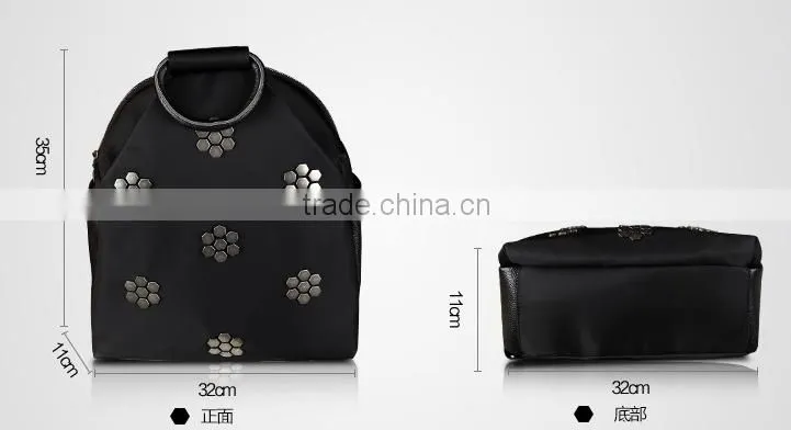 2016 fashion trendy leather girls women new desigh backpack school bag
