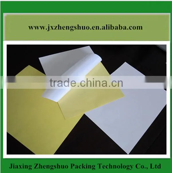 80 g woodfree self adhesive sticker paper
