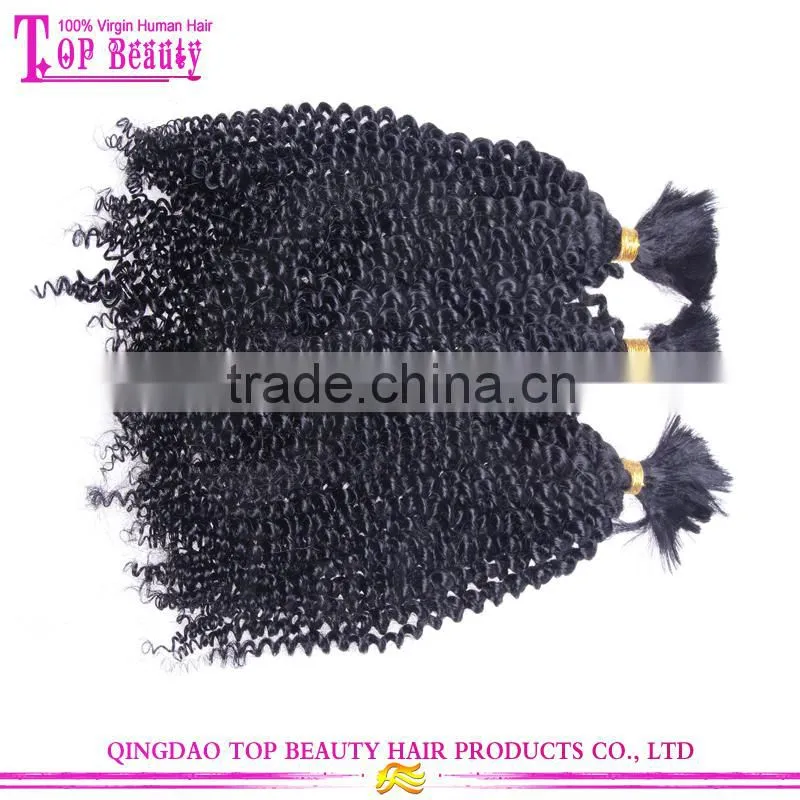 Best sell afro kinky human hair bulk wholesale cheap russian human hair bulk