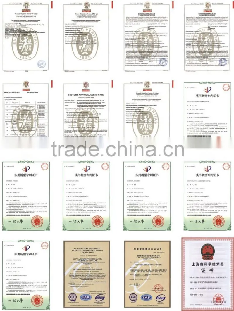Made in China factory composite CO2 air tanks cylinders