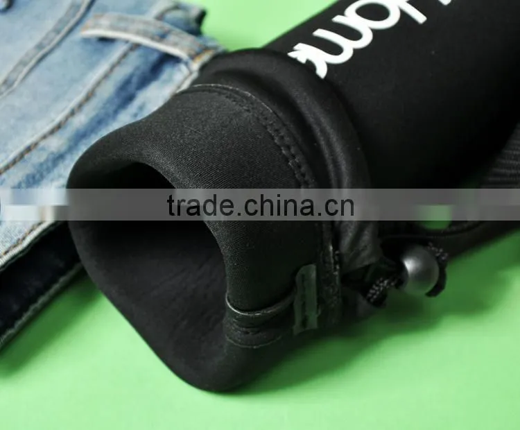 wenzhou popular 2015 hot sell drawstring bags insulated neoprene bottle sleeve