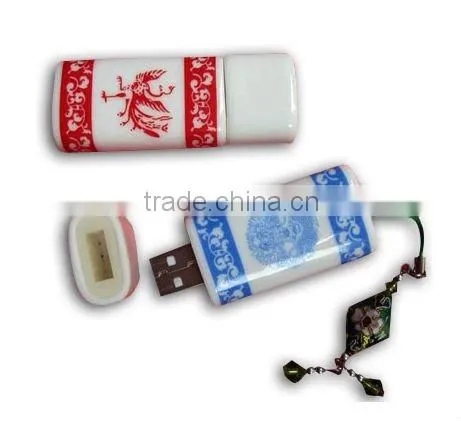 Chinese style ceramic USB flash drive