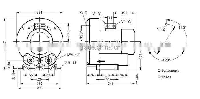 SPA roots blower 1.5KW