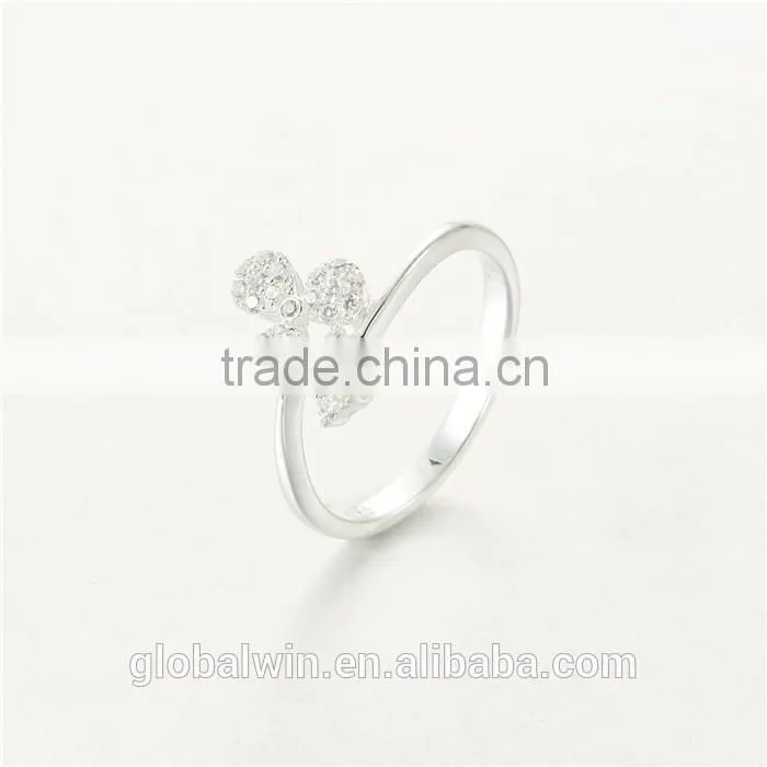 Wholesale Men Gay Ring Design With Clear CZ Diamend Clover