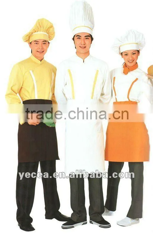 OEM TC hotel white chef coat uniform