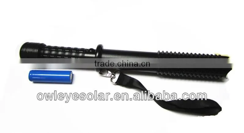 flashlight torch with 2pcs Li-ion batteries and long range