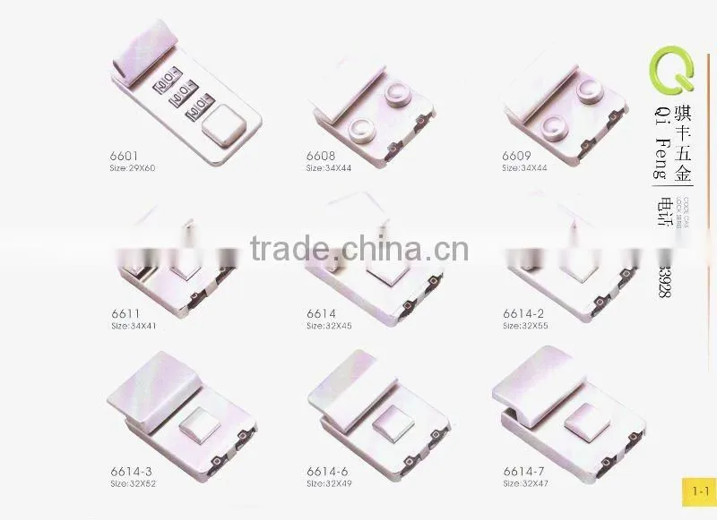 Qifeng new design metal lock,bag lock,bag accessories